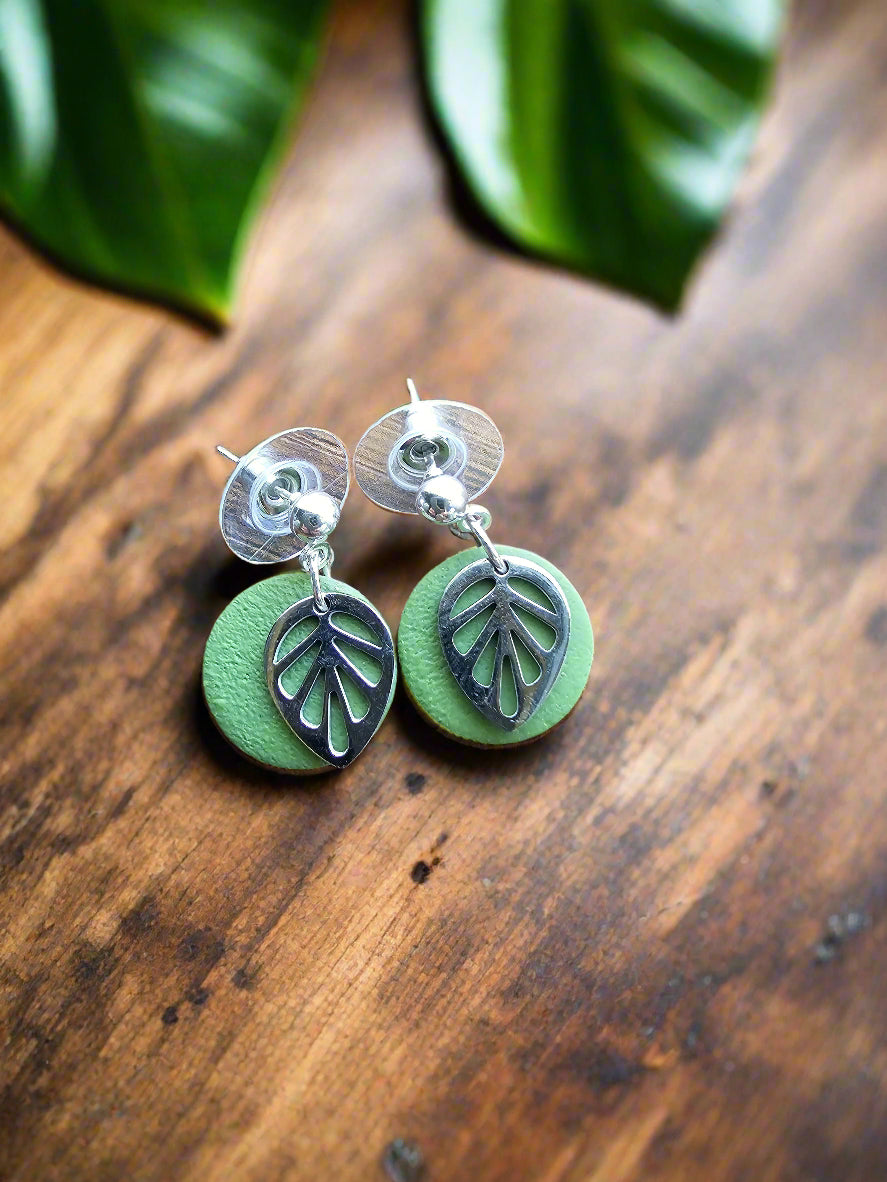 Circle Leaf Earring