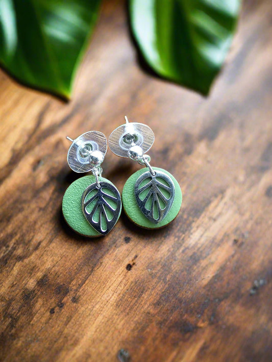 Circle Leaf Earring