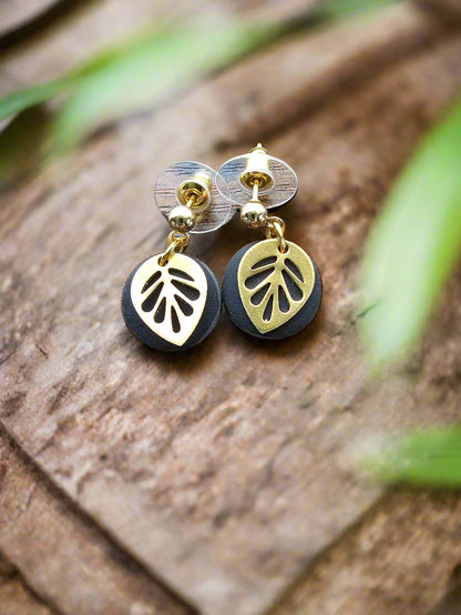 Circle Leaf Earring