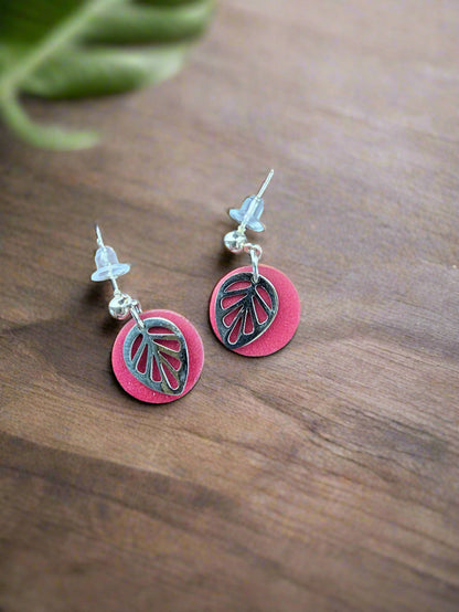 Circle Leaf Earring