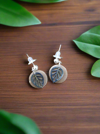 Circle Leaf Earring