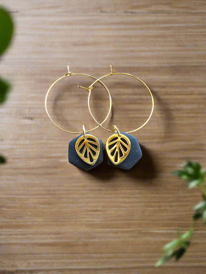 Circle Leaf Earring